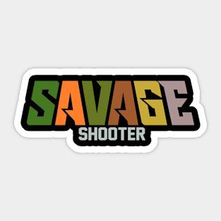 Basket Lovers Savage Shooter Sticker